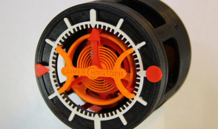 Check Out This Incredible Tourbillon Clock Made Entirely from 3D Printed Parts
