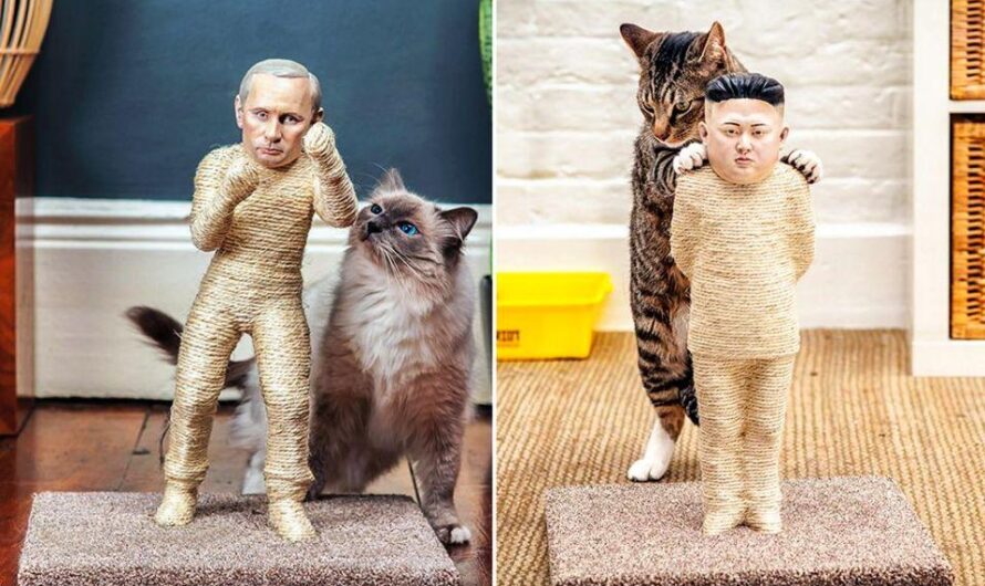 Movement Aims to Squash Internet Censorship With Putin & Kim Jong Un 3D Printed Scratching Posts