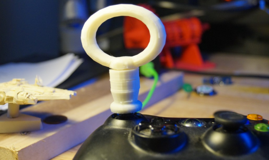 Make:Magazine’s Caleb Kraft 3D Prints Modular Thumbstick Extentions for Handicapped Video Gamers
