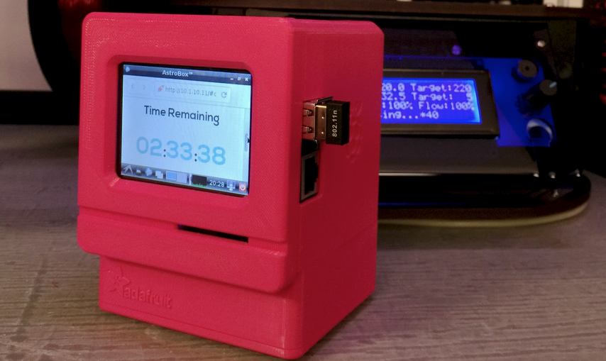 Your Own 3D Printed Mac Pi Used as a 3D Printing Monitor