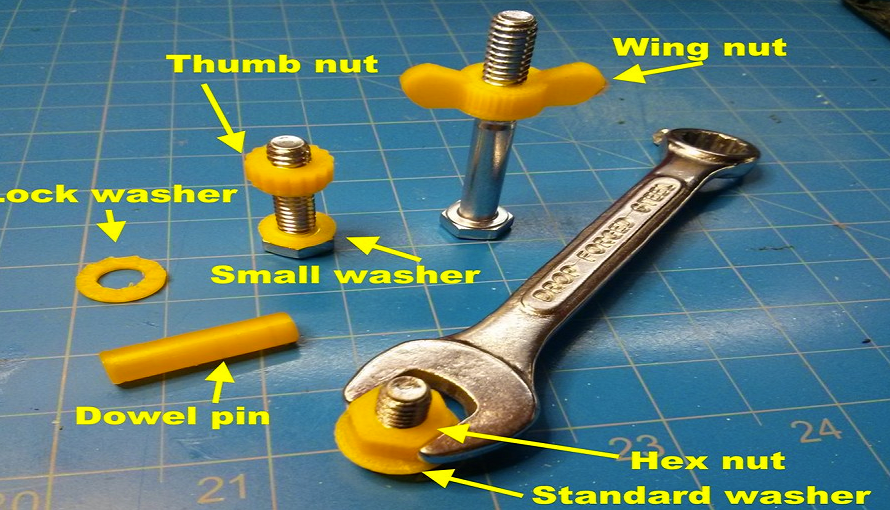 Sometimes You 3D Print a Nut, Sometimes You Don’t… Now You Can 3D Print Any Nut or Washer You Choose