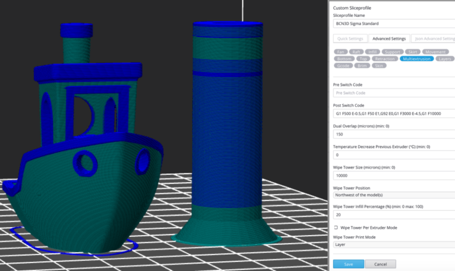 Printr Eases Dual Extrusion, Keeping the Process Clean & Efficient with ‘Donut Wipe Towers’