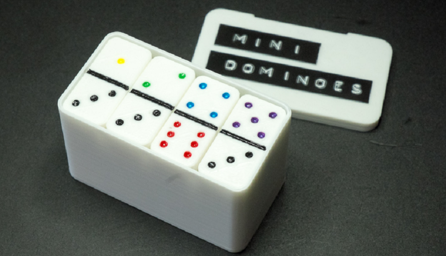 Use Nail Polish to Create Artistic Accents on your 3D Prints, Like These Dominoes