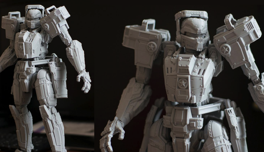 3D Printed Articulated Titan-rec Figurine Proves that Detailed 3D Printing is Very Possible on an Ultimaker