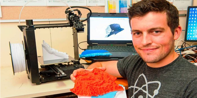 3D Printed Topographic Map Visualizes Australian Farmland and Water Sources