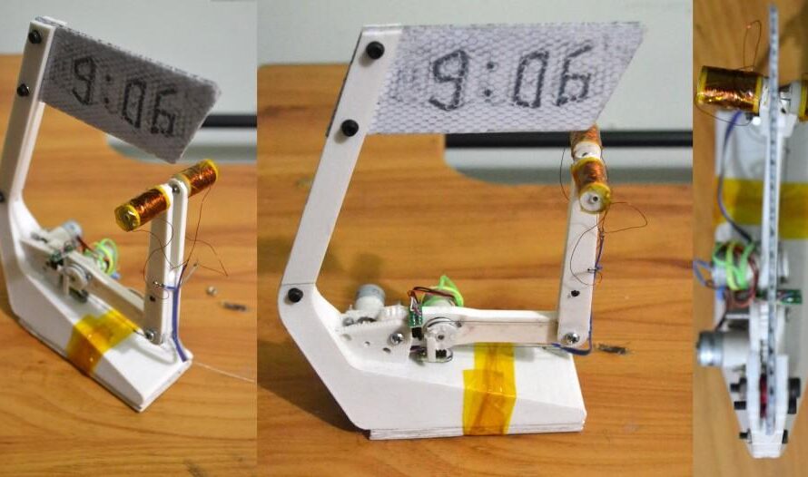 Make Your Own 3D Printed “Doodle Clock” That Magnetically Writes the Time