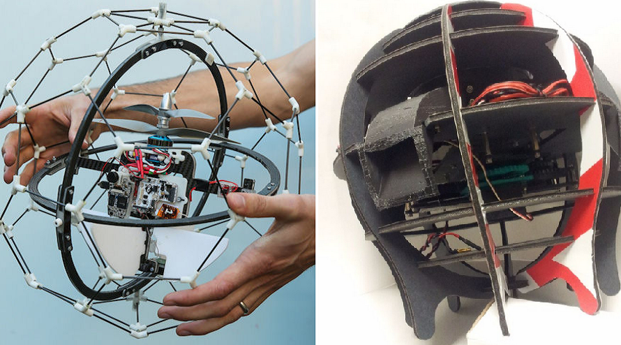 Spherical Flying Machine Inspired by Sci-Fi is Created With 3D Printing