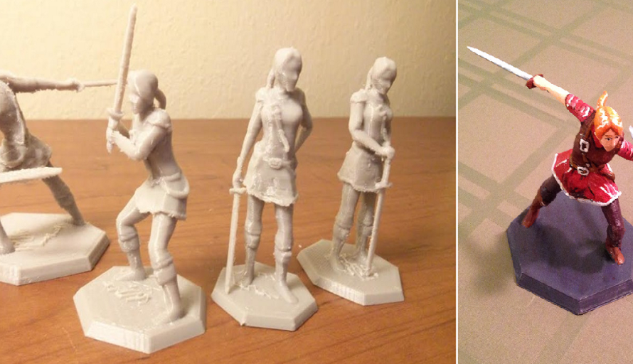 3D Printed Female Knights & Game Pieces Include Everyone in the Fun